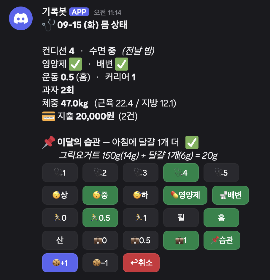 버튼 패널